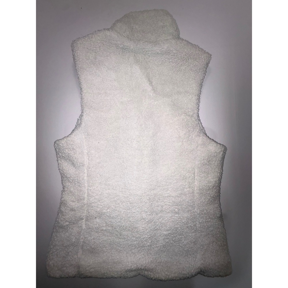 Patagonia Los Gatos Fleece Vest Womens Small White Full Zip High Pile Soft 25216 - Picture 7 of 8